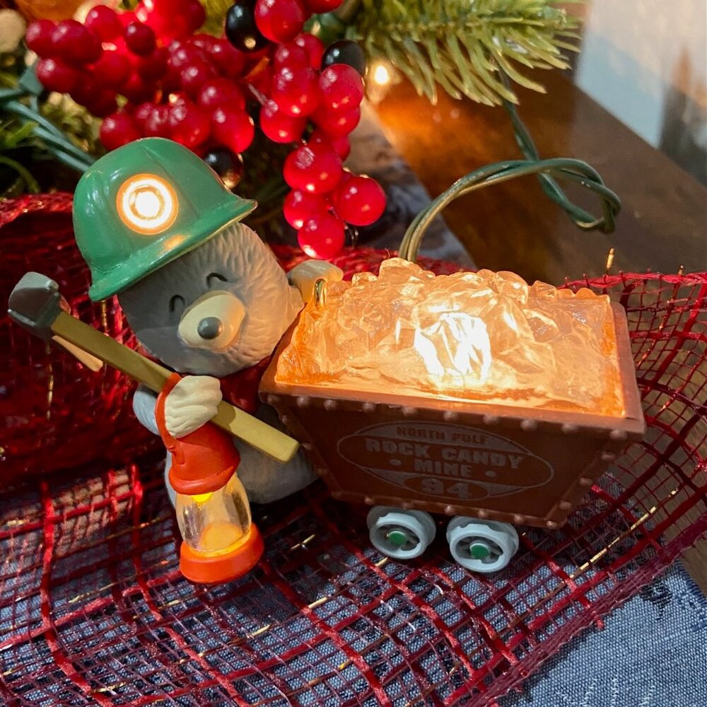 Hallmark Keepsake Ornament - - "Rock Candy Miner" Lighted MAGIC